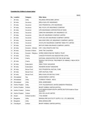 bpi serendra|List of Billers .